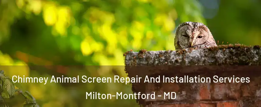 Chimney Animal Screen Repair And Installation Services Milton-Montford - MD