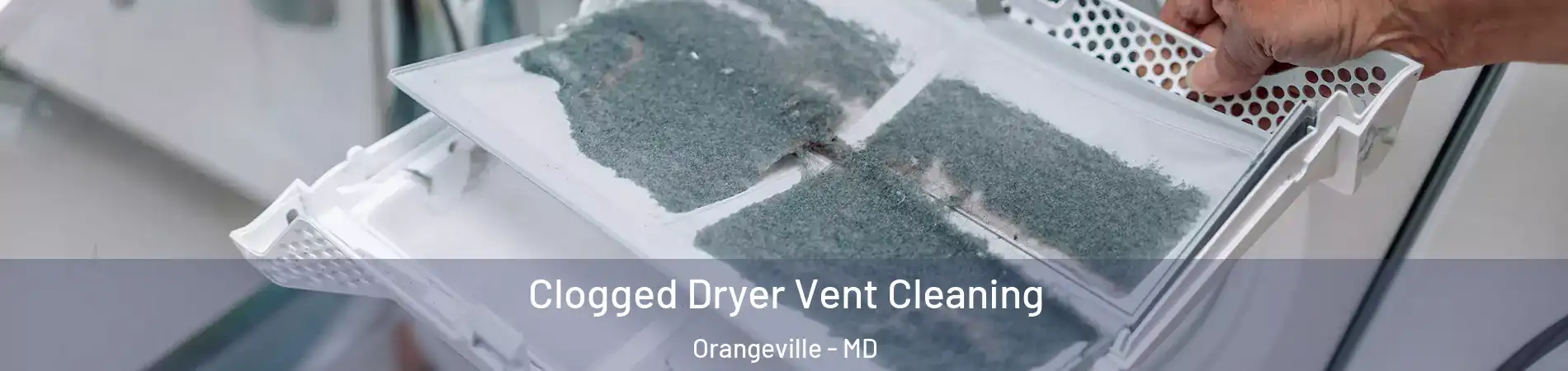 Clogged Dryer Vent Cleaning Orangeville - MD