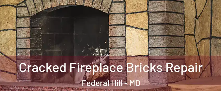 Cracked Fireplace Bricks Repair Federal Hill - MD