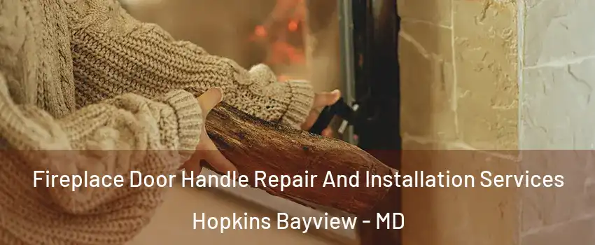 Fireplace Door Handle Repair And Installation Services Hopkins Bayview - MD