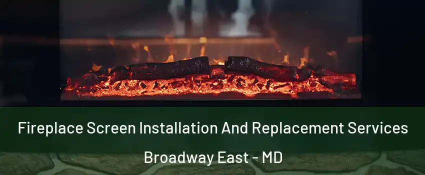 Fireplace Screen Installation And Replacement Services Broadway East - MD