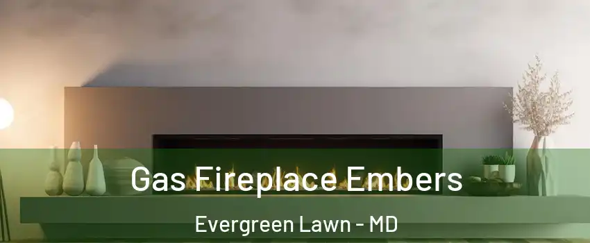 Gas Fireplace Embers Evergreen Lawn - MD