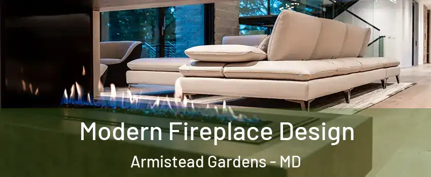 Modern Fireplace Design Armistead Gardens - MD