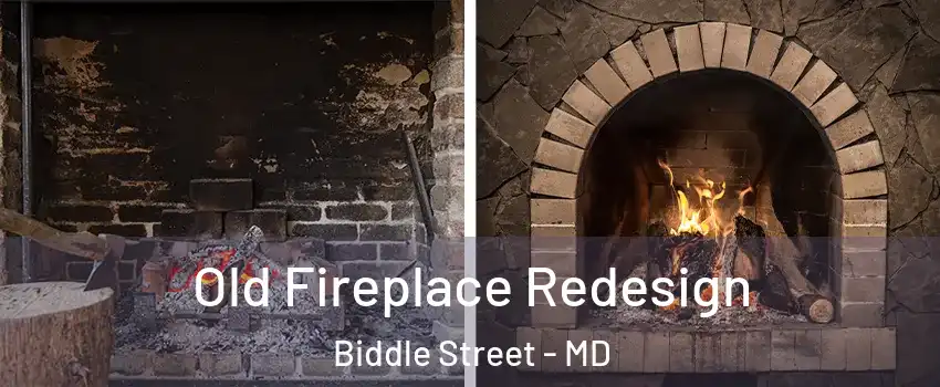 Old Fireplace Redesign Biddle Street - MD