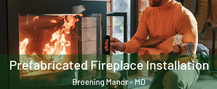 Prefabricated Fireplace Installation Broening Manor - MD